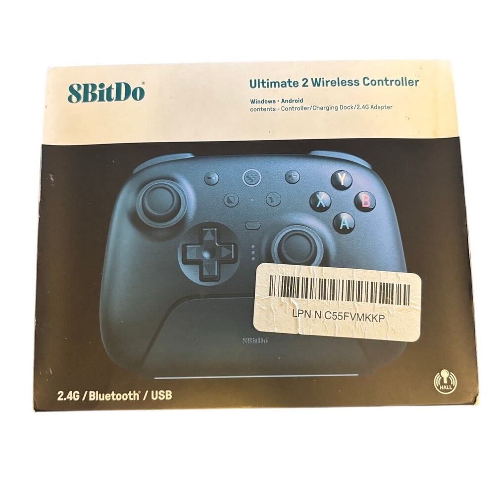 *NEW* 8BitDo Ultimate 2 Wireless Controller with Charging Dock/Adapter - Black